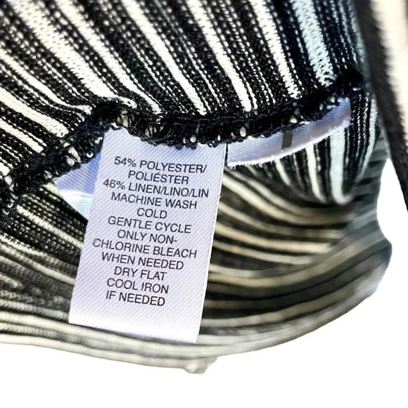 NWOT LOFT Striped Linen Tie Waisted Dress - Picture 6 of 6